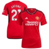 Officiële Voetbalshirt Manchester United Antony 21 Thuis 2023-24 - Dames